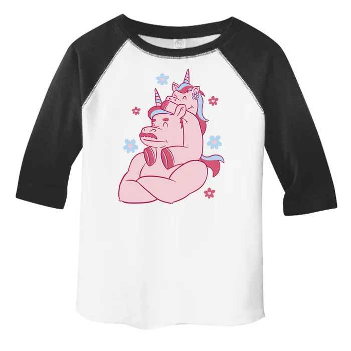 Papa Unicorn Cute Gift Toddler Fine Jersey T-Shirt