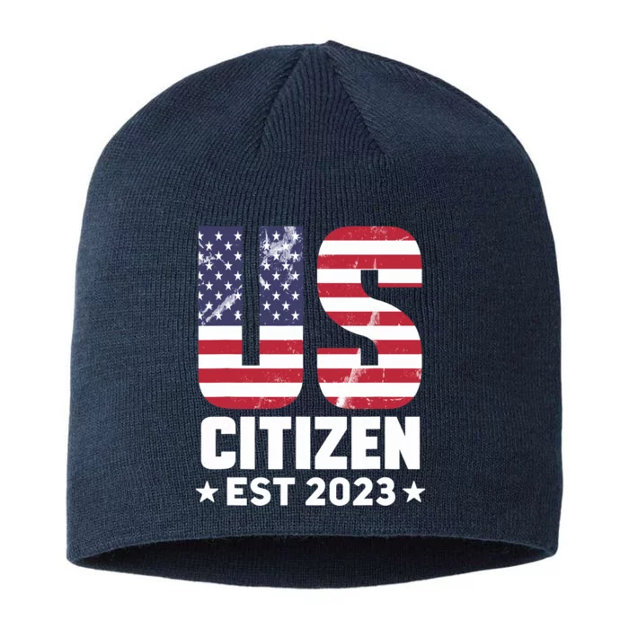 Proud US Citizenship Decoration American New USA Citizen 8 1/2in Sustainable Knit Beanie