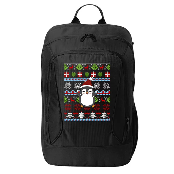 Penguin Ugly Christmas Penguin Gift City Backpack