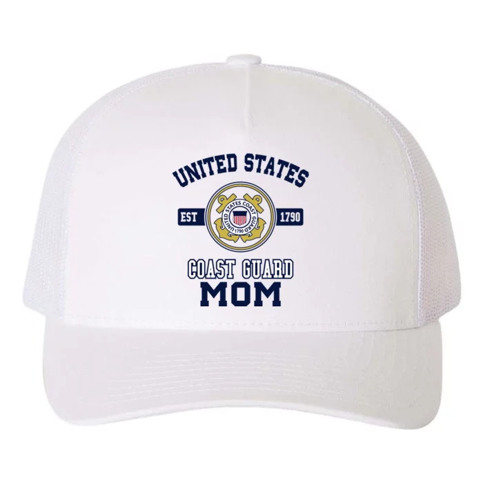 Proud Us Coast Guard Mom Military Pride Gift Yupoong Adult 5-Panel Trucker Hat