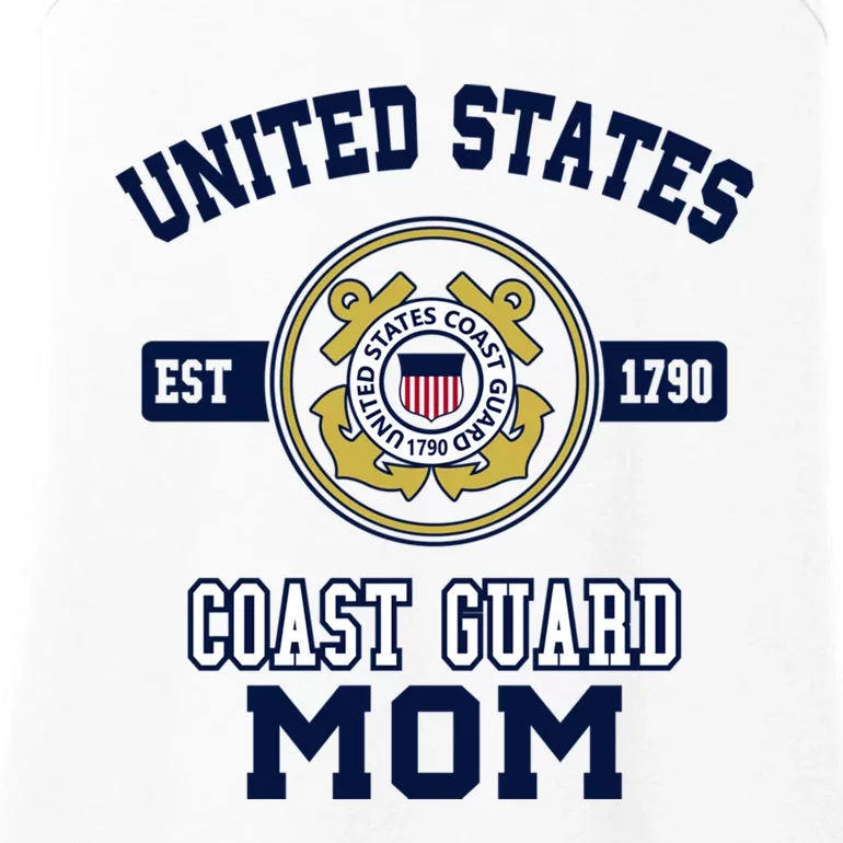 Proud Us Coast Guard Mom Military Pride Gift Ladies Essential Tank