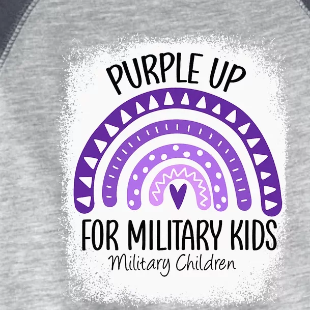 Purple Up Children's Costumes Military Children's Month American Flag Toddler Fine Jersey T-Shirt