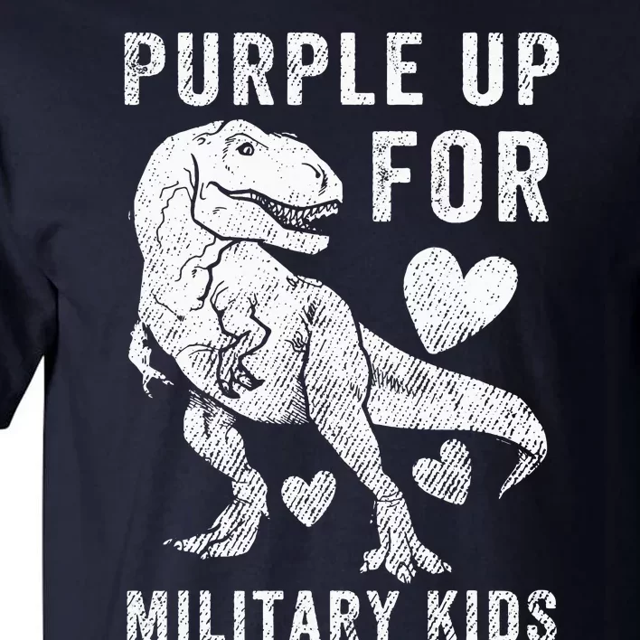 Purple Up Children's Costumes Military Children's Month American Flag Tall T-Shirt