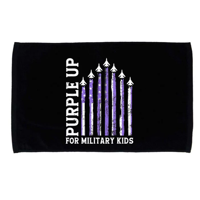 Purple Up Children's Costumes Military Children's Month American Flag Microfiber Hand Towel