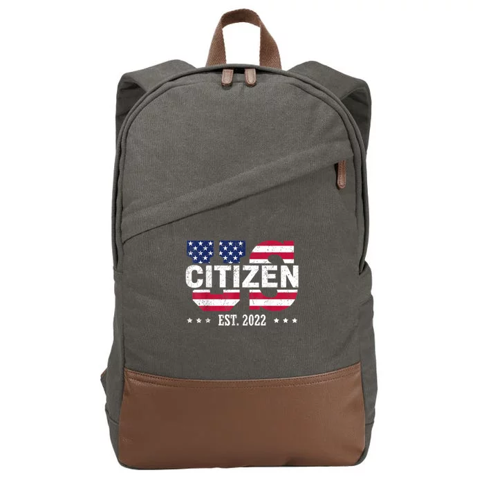 Proud US Citizenship Decoration American New USA Citizen Cotton Canvas Backpack