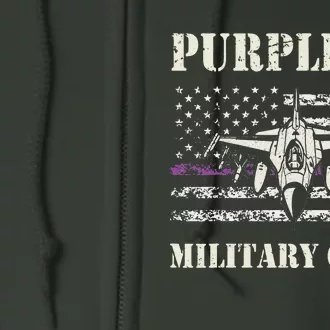 Purple Up Children's Costumes Military Children's Month American Flag Full Zip Hoodie