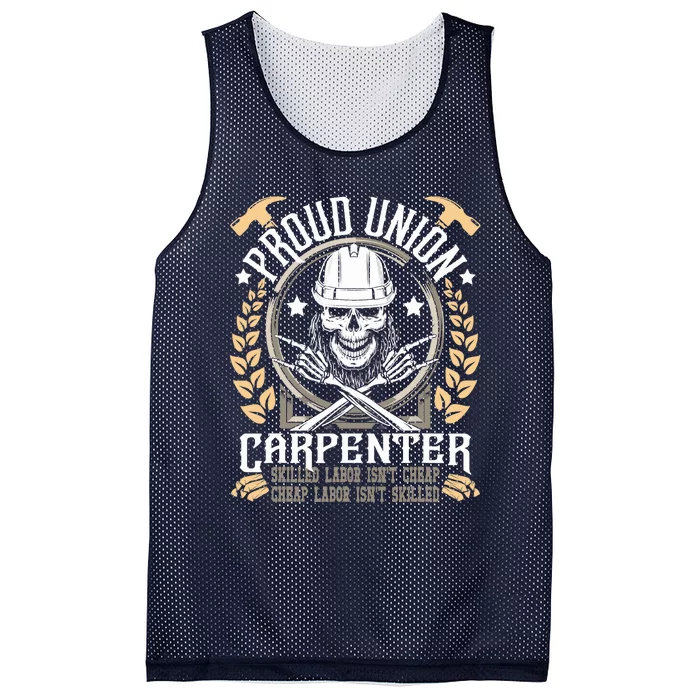 Proud Union Carpenter Woodworking Carpentry Woodworker Mesh Reversible Basketball Jersey Tank