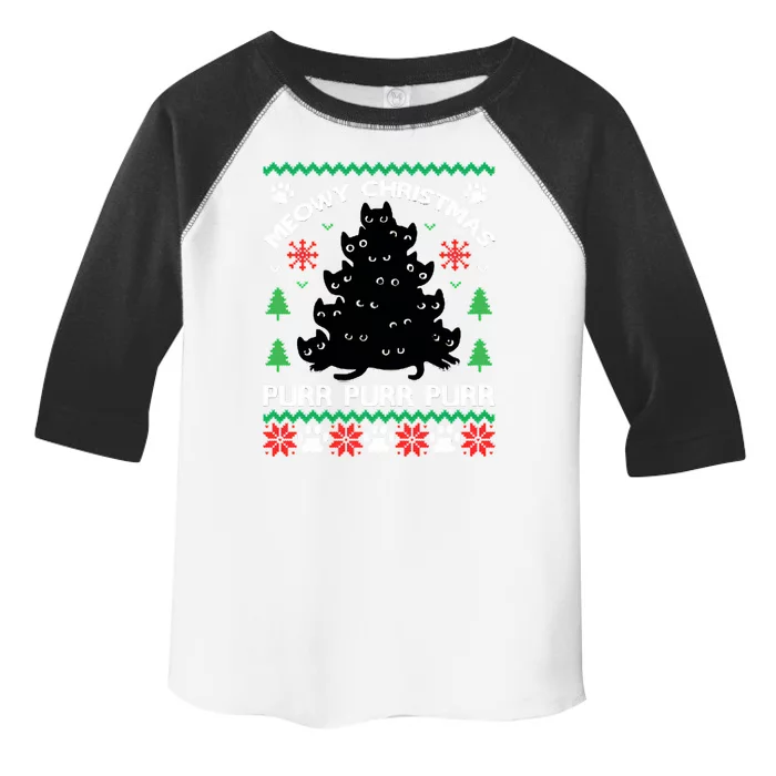 Purr Ugly Christmas Toddler Fine Jersey T-Shirt