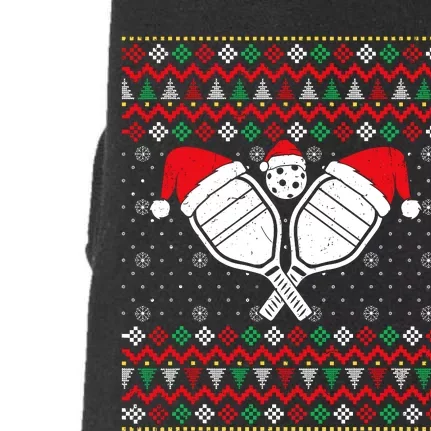 Pickleball Ugly Christmas Sweater Sport Lover Xmas Matching Doggie 3-End Fleece Hoodie