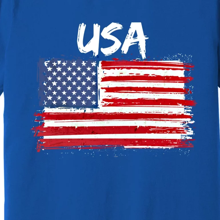 Patriotic Usa Design With American Flag Of The United States Gift Premium T-Shirt