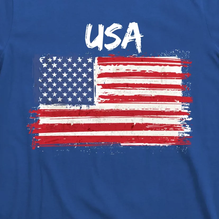 Patriotic Usa Design With American Flag Of The United States Funny Gift T-Shirt