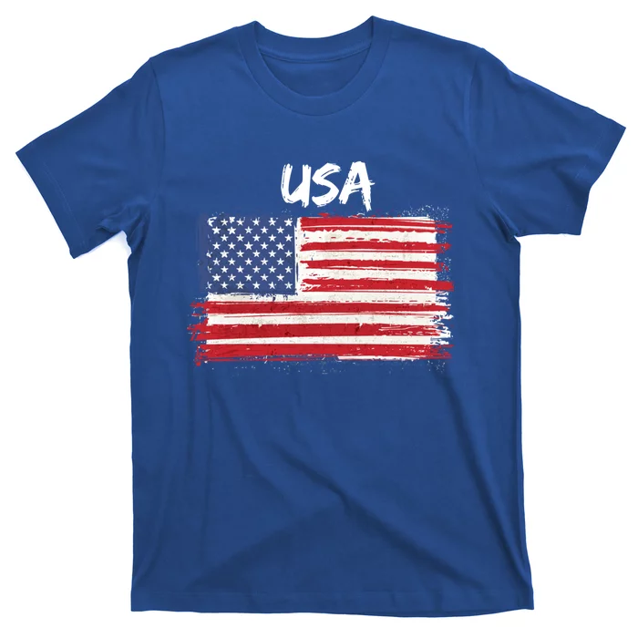 Patriotic Usa Design With American Flag Of The United States Funny Gift T-Shirt