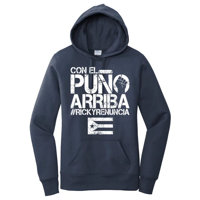 Puerto Rico  PUNO ARRIBA Women's Pullover Hoodie