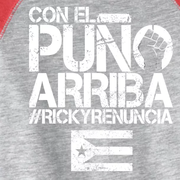 Puerto Rico  PUNO ARRIBA Toddler Fine Jersey T-Shirt