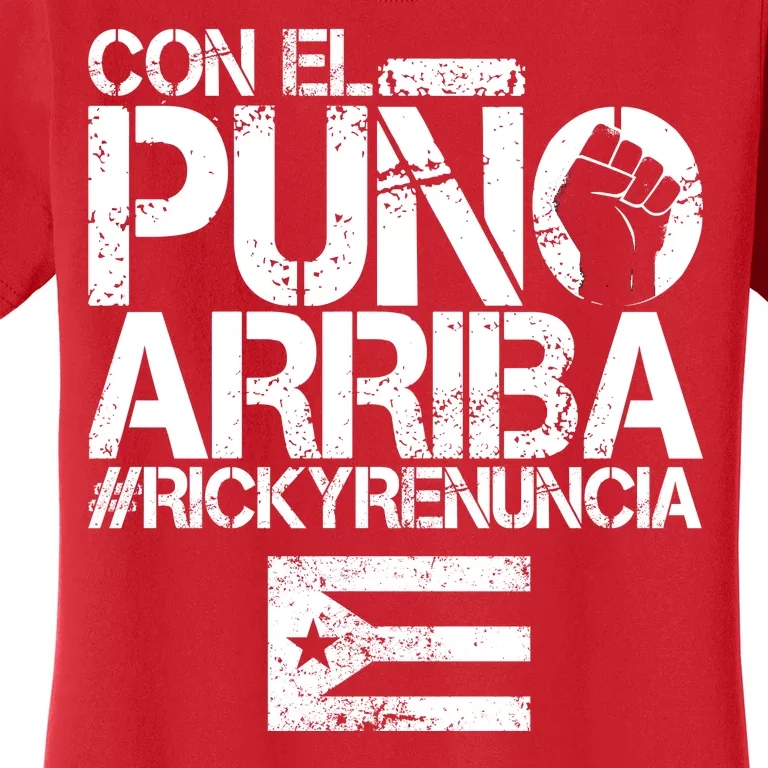 Puerto Rico  PUNO ARRIBA Women's T-Shirt