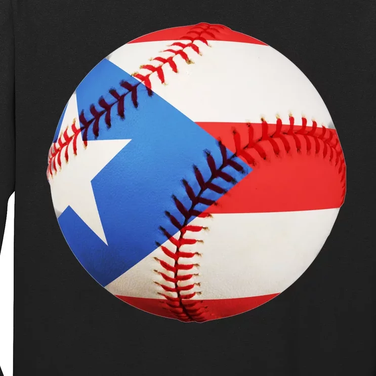 Puerto Rico Baseball Long Sleeve Shirt