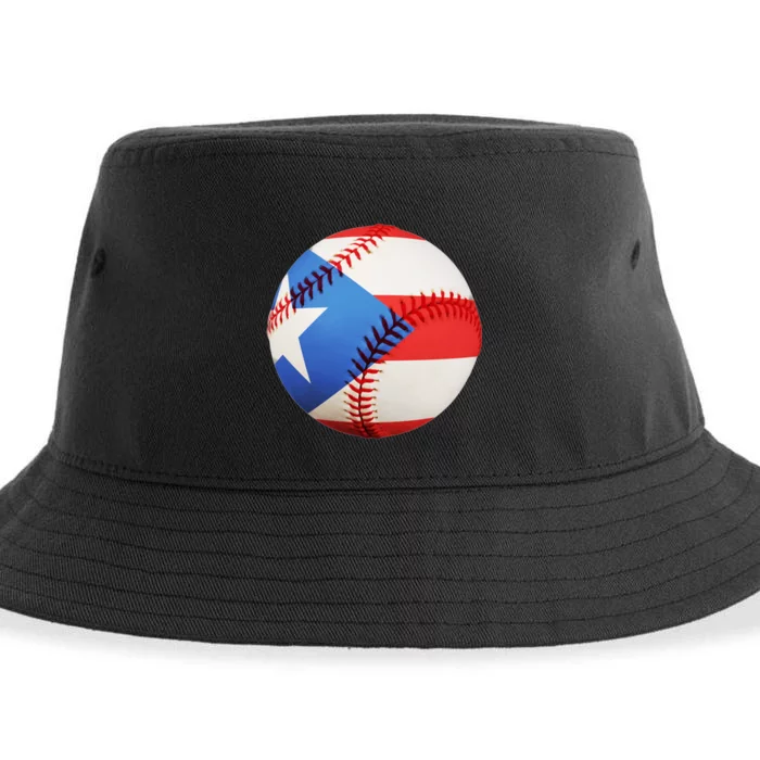 Puerto Rico Baseball Sustainable Bucket Hat