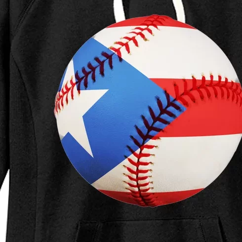 Puerto Rico Baseball Women's Fleece Hoodie