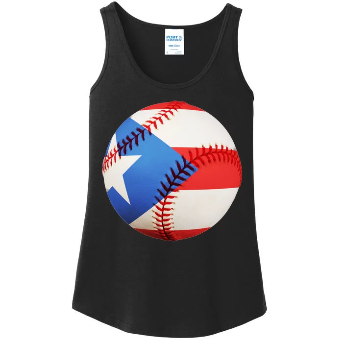 Puerto Rico Baseball Ladies Essential Tank