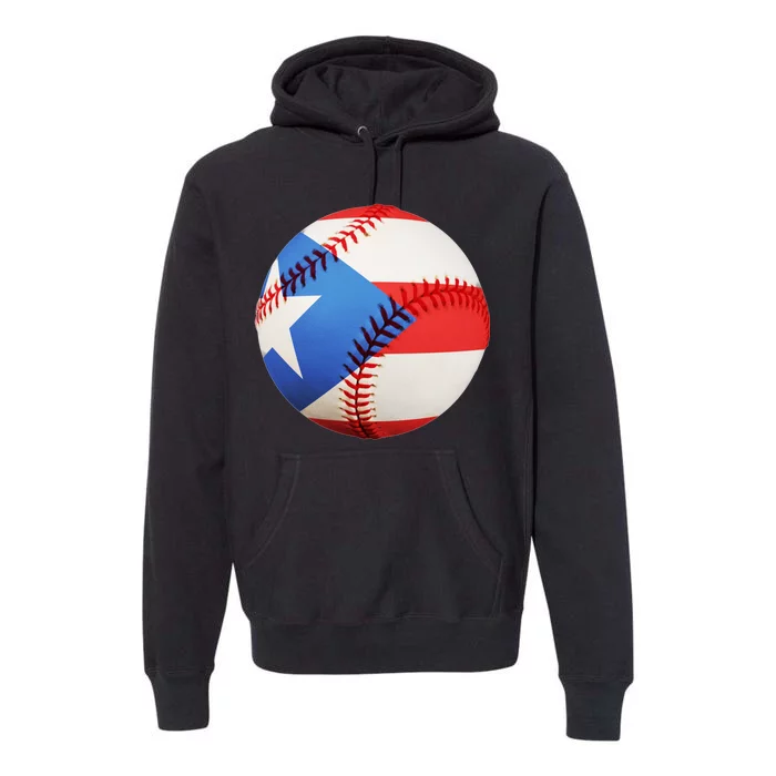 Puerto Rico Baseball Premium Hoodie