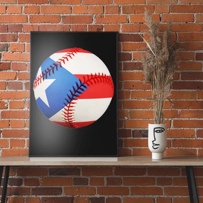 Puerto Rico Baseball Poster