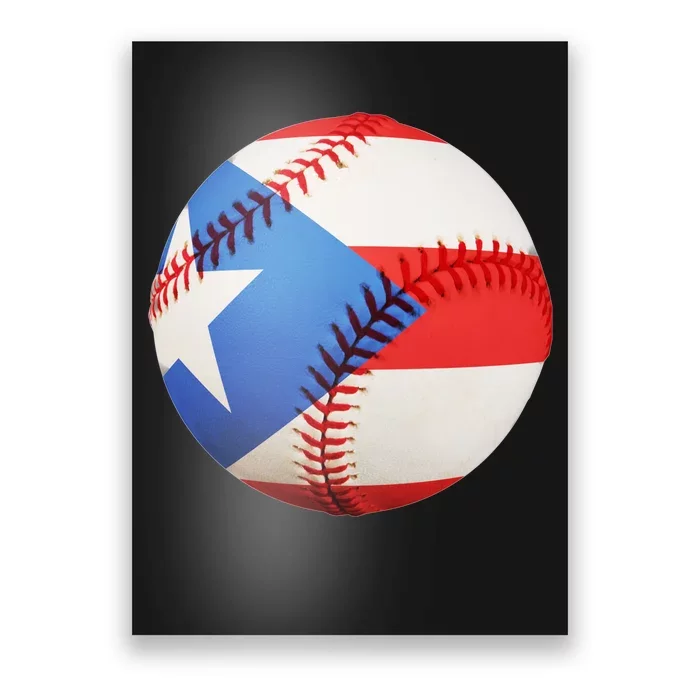 Puerto Rico Baseball Poster