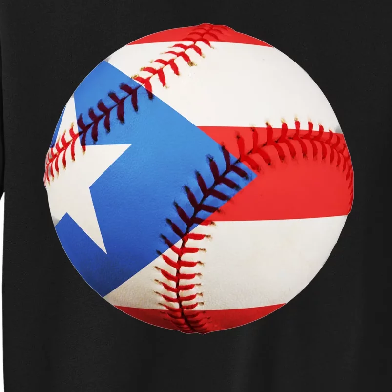 Puerto Rico Baseball Tall Sweatshirt