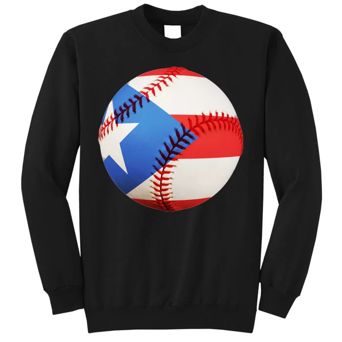 Puerto Rico Baseball Tall Sweatshirt