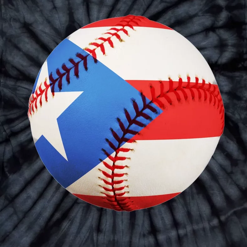 Puerto Rico Baseball Tie-Dye T-Shirt