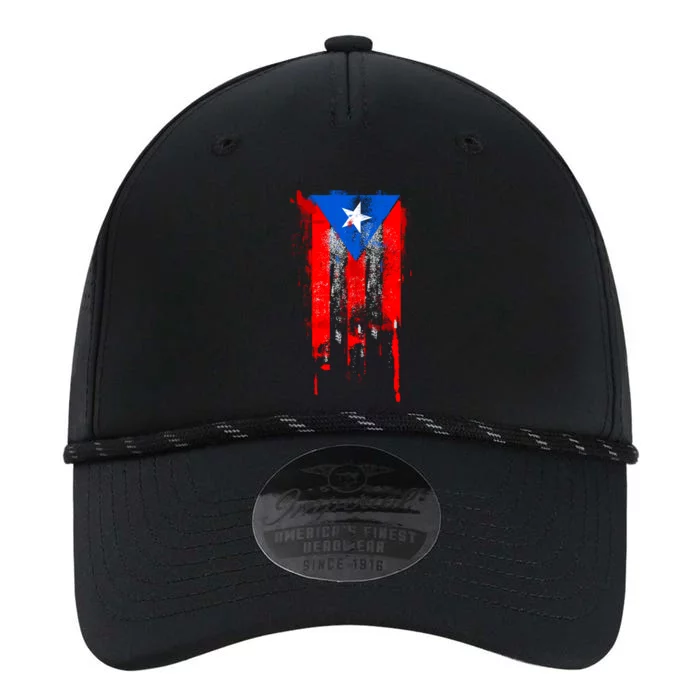 Puerto Rico Flag Drip Performance The Dyno Cap