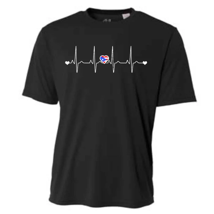 Puerto Rico Heartbeat Pulse Cooling Performance Crew T-Shirt