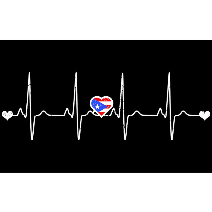 Puerto Rico Heartbeat Pulse Bumper Sticker