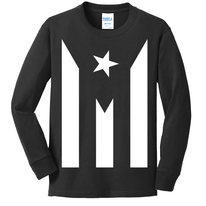 Puerto Rico Resiste Boricua Flag Se Levanta Kids Long Sleeve Shirt