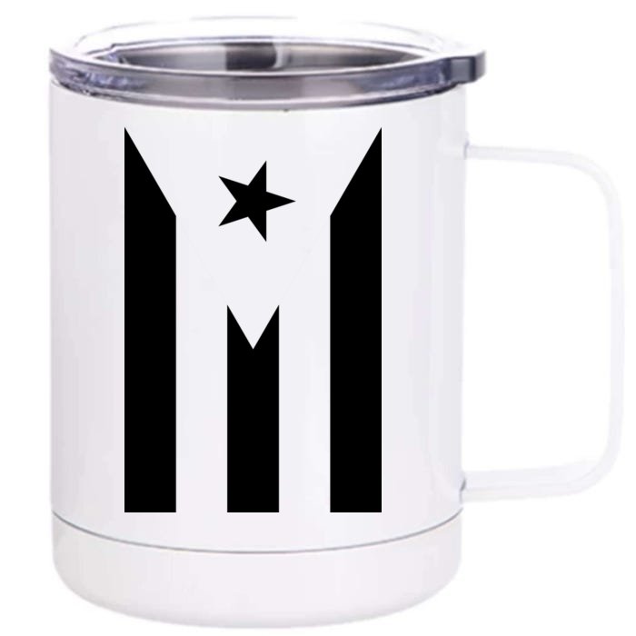 Puerto Rico Resiste Boricua Flag Se Levanta Front & Back 12oz Stainless Steel Tumbler Cup