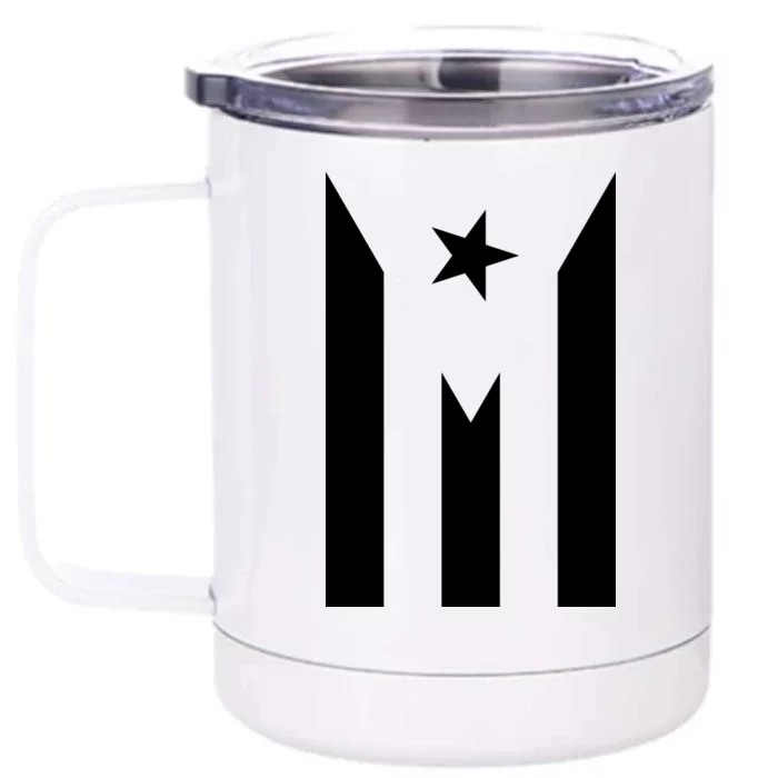 Puerto Rico Resiste Boricua Flag Se Levanta Front & Back 12oz Stainless Steel Tumbler Cup