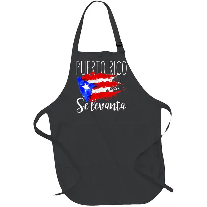 Puerto Rico Se Levanta Full-Length Apron With Pocket