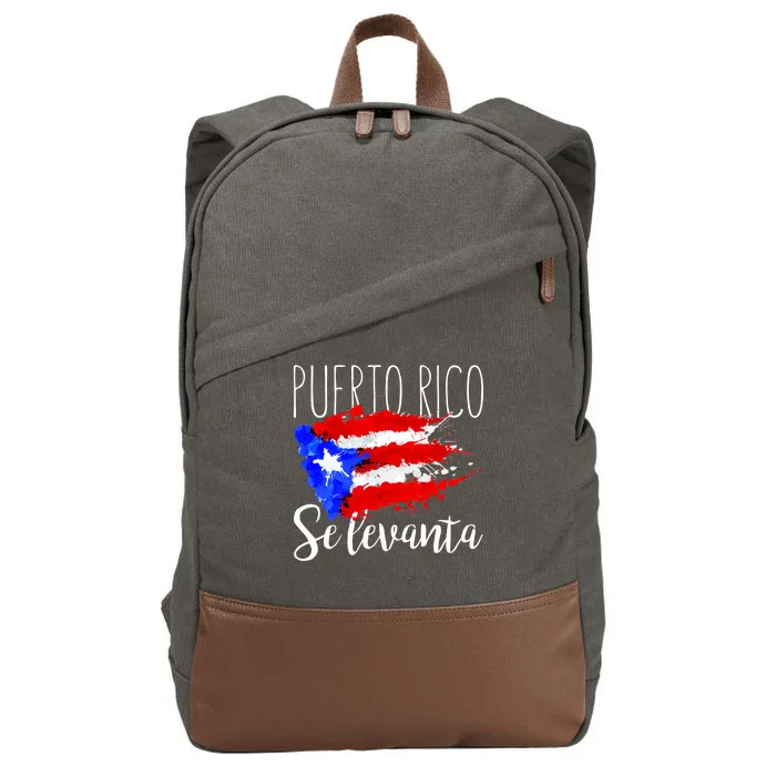 Puerto Rico Se Levanta Cotton Canvas Backpack