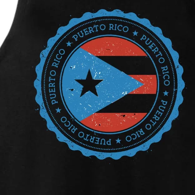 Puerto Rico Seal Ladies Tri-Blend Wicking Tank