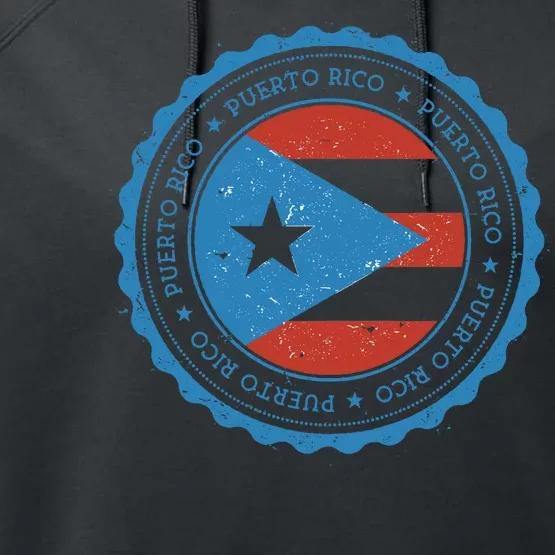 Puerto Rico Seal Performance Fleece Hoodie