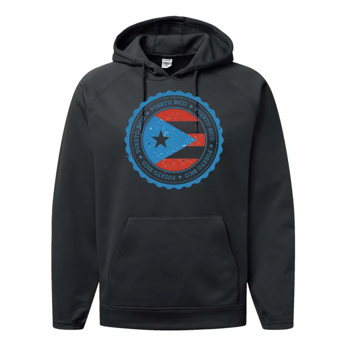 Puerto Rico Seal Performance Fleece Hoodie