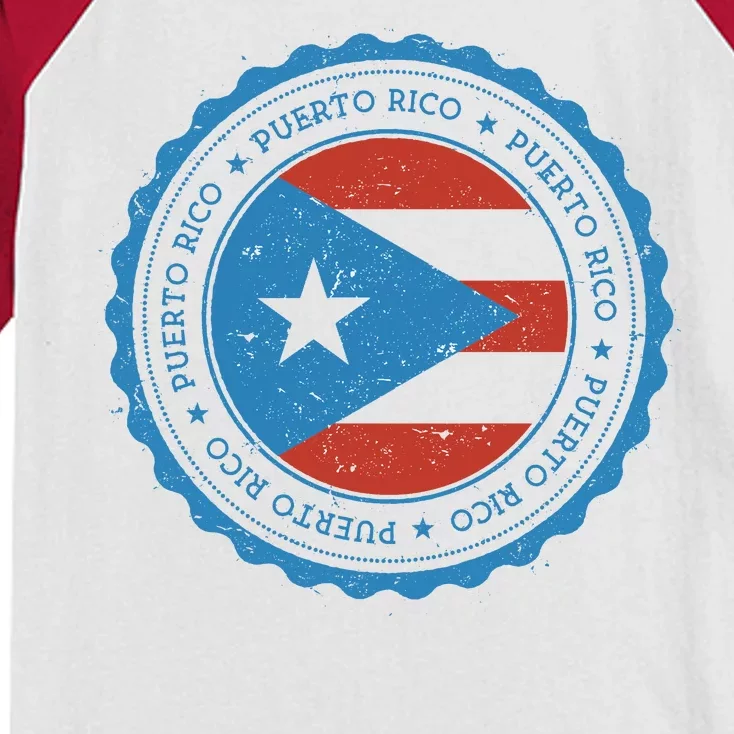 Puerto Rico Seal Kids Colorblock Raglan Jersey