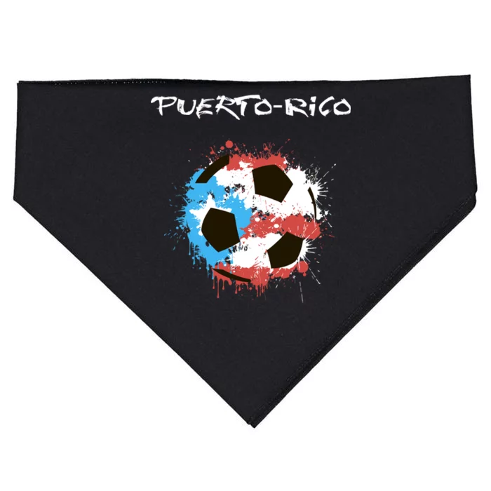 Puerto Rico Soccer USA-Made Doggie Bandana