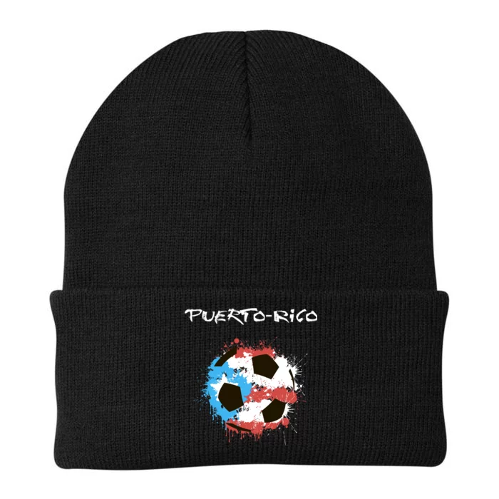 Puerto Rico Soccer Knit Cap Winter Beanie