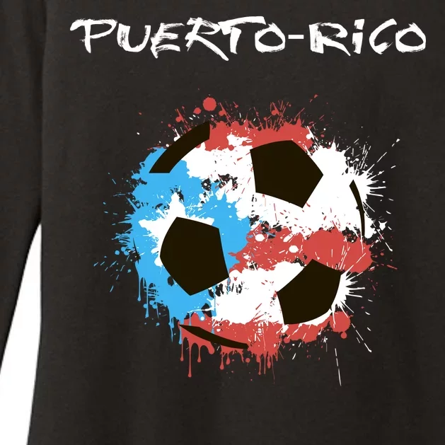 Puerto Rico Soccer Womens CVC Long Sleeve Shirt