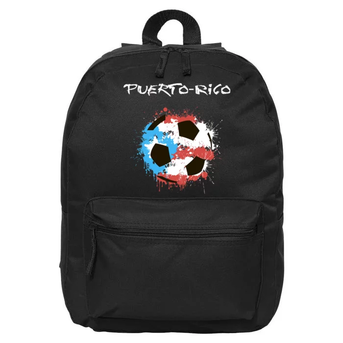 Puerto Rico Soccer 16 in Basic Backpack