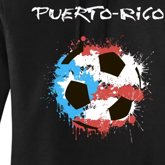 Puerto Rico Soccer Women's Pullover Hoodie