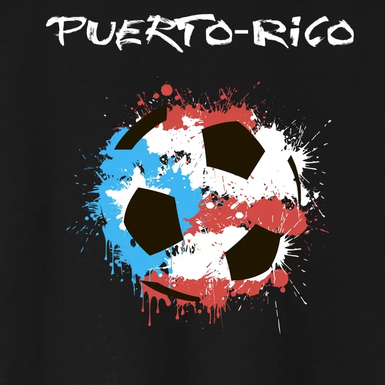 Puerto Rico Soccer Women's Crop Top Tee