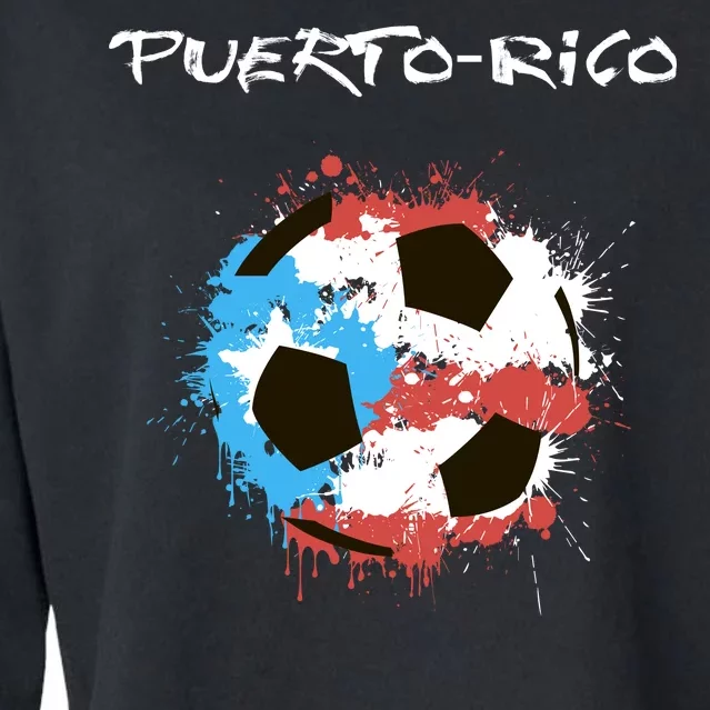 Puerto Rico Soccer Cropped Pullover Crew