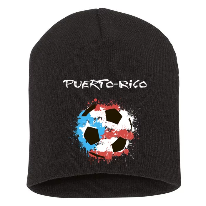 Puerto Rico Soccer Short Acrylic Beanie