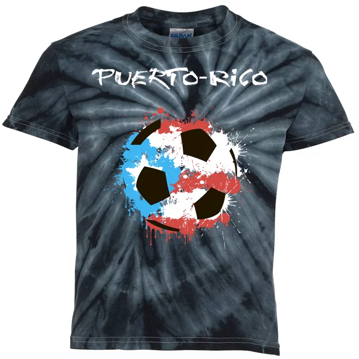 Puerto Rico Soccer Kids Tie-Dye T-Shirt